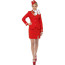 Kostüm Karneval Flugbegleiterin und Stewardess Uniform rot