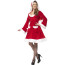 Kleid Weihnachtsmann mit Kapuze und großen Taschen