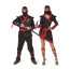 Ninja Pärchenverkleidung schwarz - rot