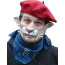 Partymaske 100% Naturlatex, gut anliegend mit Katzen Gesicht. Mund bleibt frei