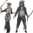 Pärchen als Zombie Piraten verkleidet mit Schwert und Hut