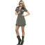 Top Gun Kleid Damen dunkelgrün Uniform Fliegerkombi Top Gun