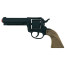 Western Revolver in schwarz Spielzeugwaffe metall Colt