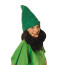 Frau mit Zwergenmütze grün mit Bart