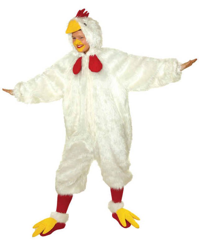 Guirca Huhn Kostüm für Kinder Hühnerkostüm Henne Hahn Vogel Tier Bauernhof